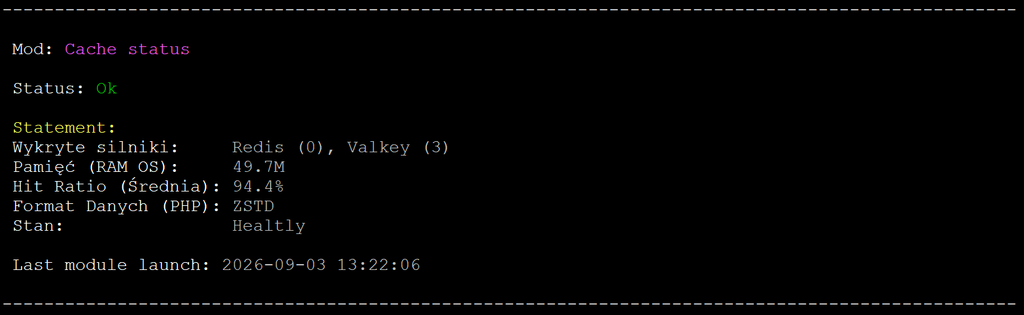 Cache status2